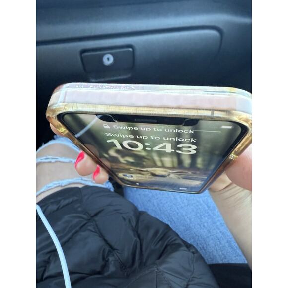 For iPhone 12 Pro PINK GLITTER Shockproof Case Cover Bling + Rose Gold POPSOCKET - Picture 6 of 6